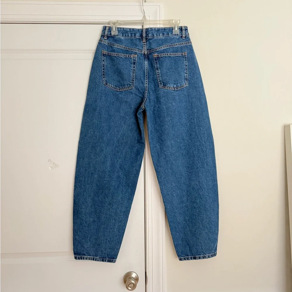 Primark Dark Blue Women's Barrel Cut Jeans - Picture 3 of 8